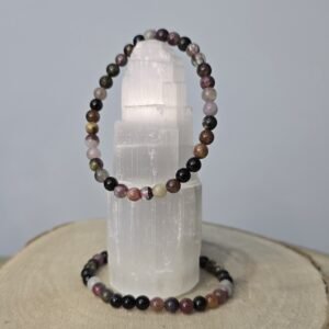 Pulseira Turmalina Rosa Mix