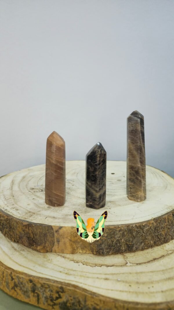 Pedra da Lua Preta Laranjada